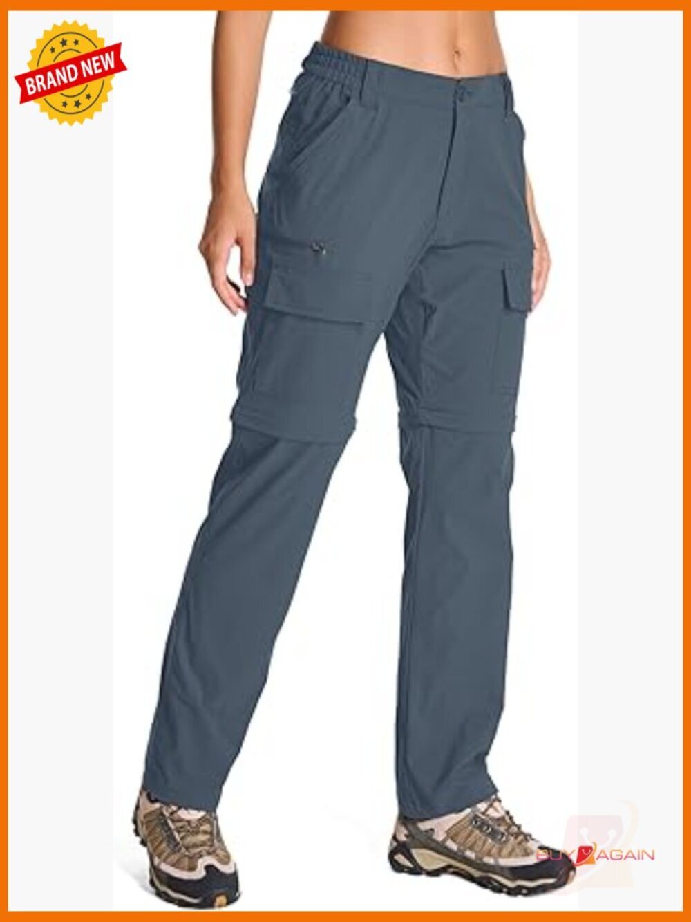 Convertible Hiking Pants Quick Dry Zip Off Cargo Safari Pants UPF 50